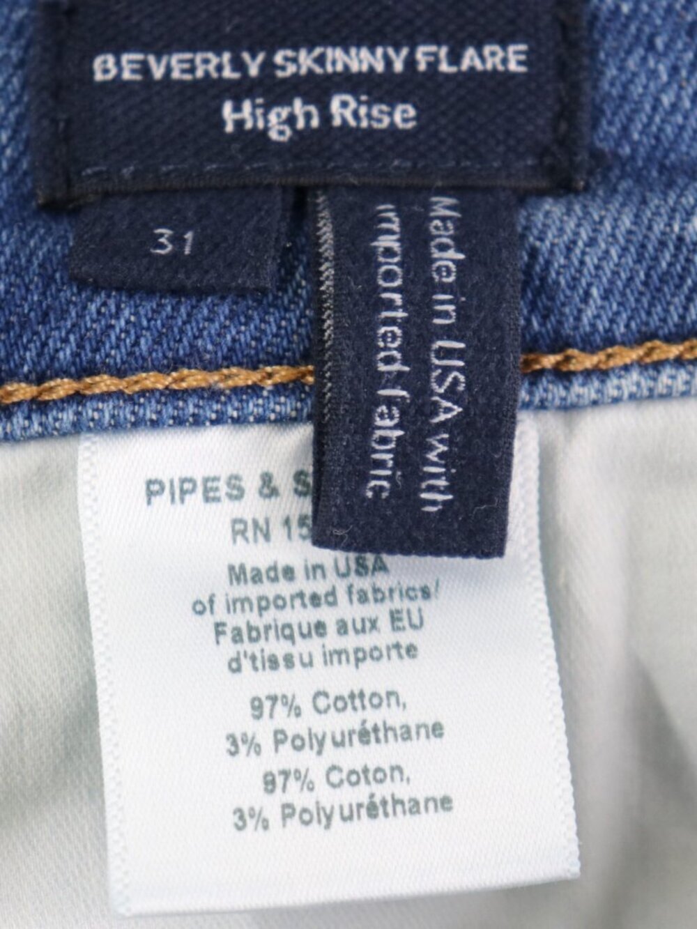 Veronica Beard Beverly Skinny Flare Jeans Sedona River High Rise 31 Blue - Picture 6 of 14